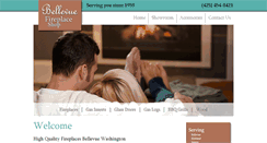 Desktop Screenshot of bellevuefireplaceshop.com