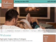 Tablet Screenshot of bellevuefireplaceshop.com
